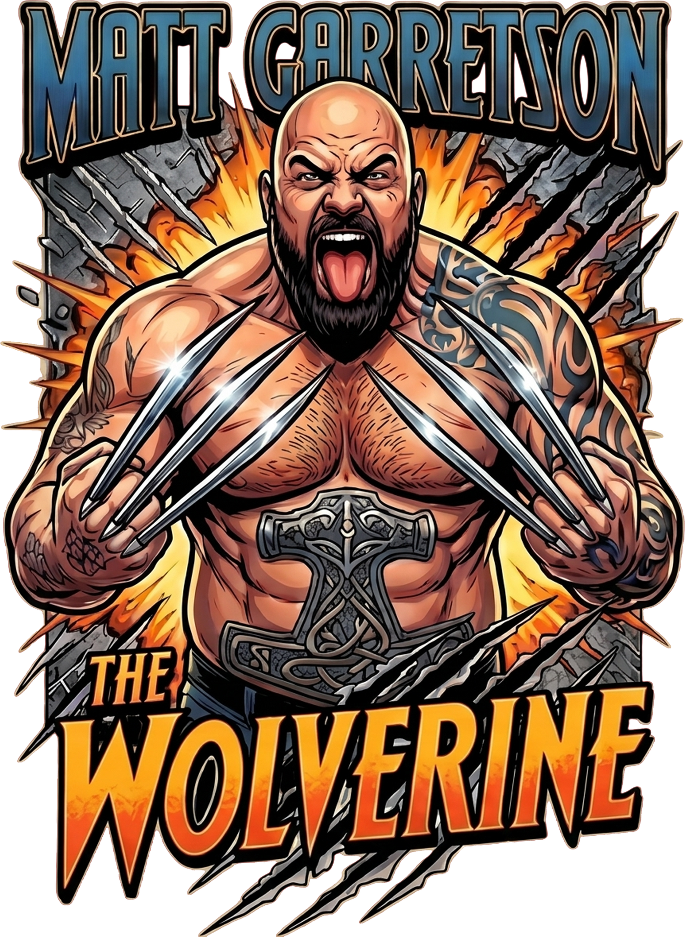 KTFO x Matt "The Wolverine" Garretson Collab T-ShirtΒ KTFO Performance