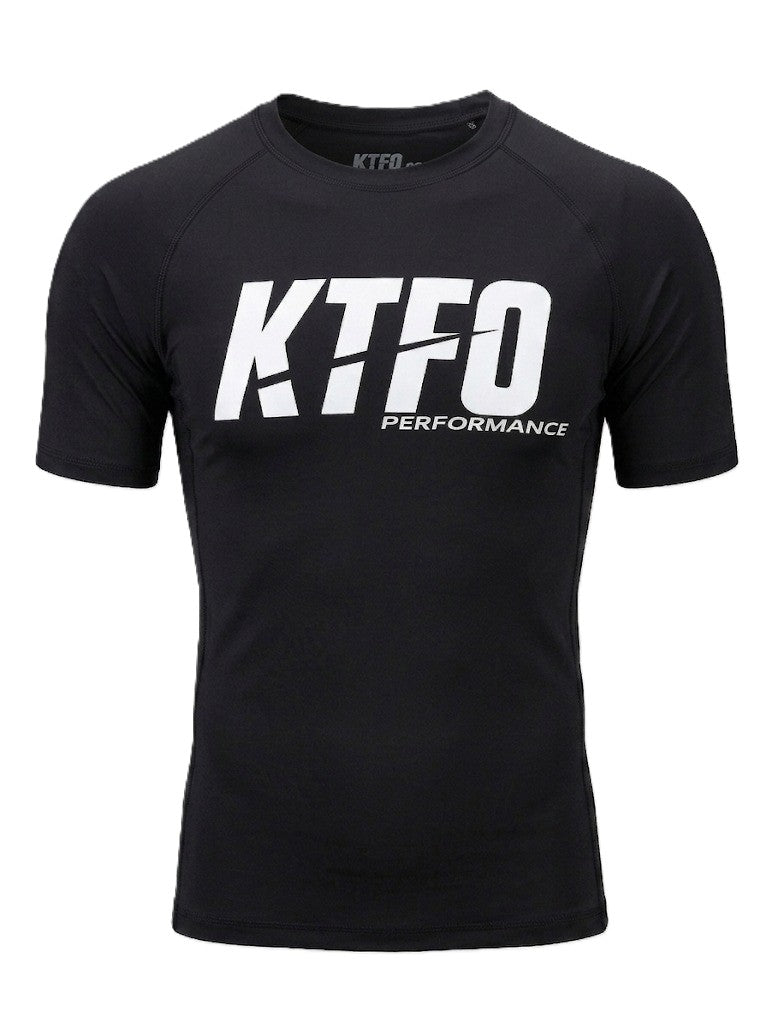 KTFO Rash Guard Compression Short Sleeve Shirt KTFO Performance
