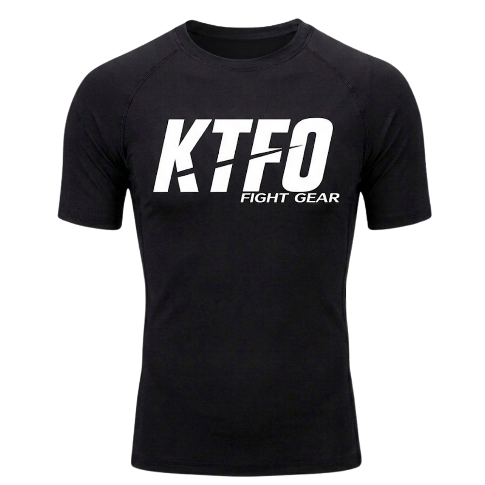 KTFO Rash Guard Compression Short Sleeve Shirt   KTFO Fight Gear