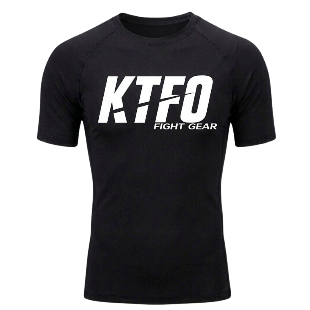 KTFO Rash Guard Compression Short Sleeve Shirt   KTFO Fight Gear