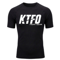 KTFO Rash Guard Compression Short Sleeve Shirt   KTFO Fight Gear