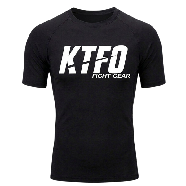 KTFO Rash Guard Compression Short Sleeve Shirt   KTFO Fight Gear